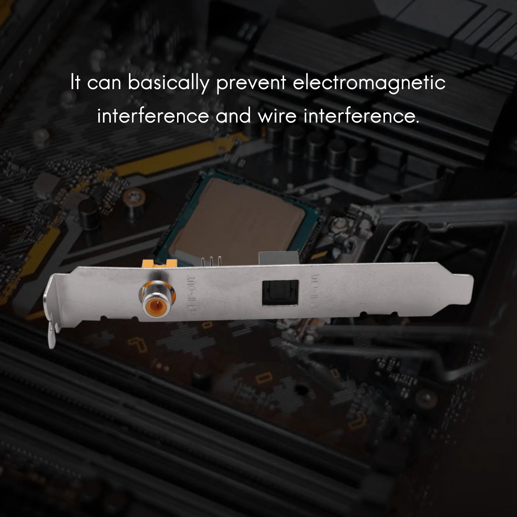 SPDIF ottico e RCA Out Plate staffa per cavo uscita Audio digitale per scheda madre ASUS Gigabyte MSI