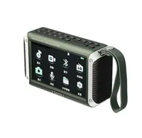 SANSUI F53 4.3-inch LED Display Radio Wireless Bluetooth Speaker Portable FM Radio TF Card Slot MP4 Music Player Video Box