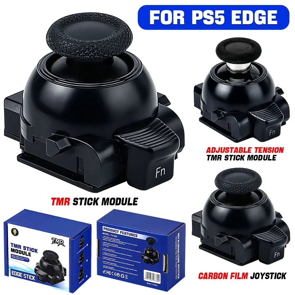 Replacement Stick Module for PS5 Edge Controller TMR Joystick Adjustable Tension Module 3D Analog ThumbStick Anti-Drift Durable