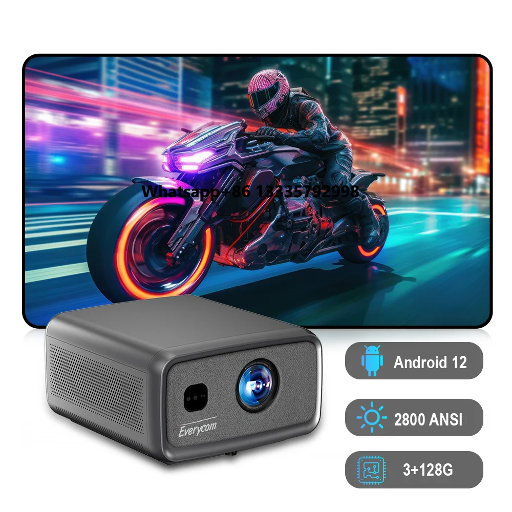 

Projecteur 4K Beamer 1080p Android 12 Projetor 4k Projector Everycom Cubelite MAX Auto Keystone WIFI Lcd Projector Proyector 4k