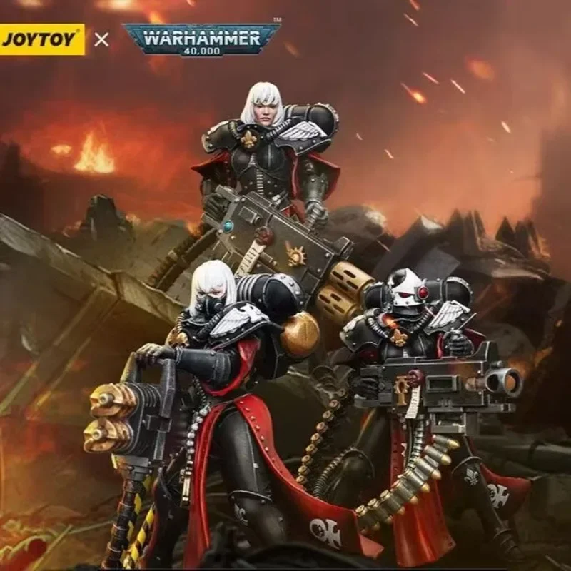 

In Stock JOYTOY 1/18 Action Figure (3PCS/SET) 40K Adepta Sororitas Retributor Anime Action Figures Model Toys Collection Gifts