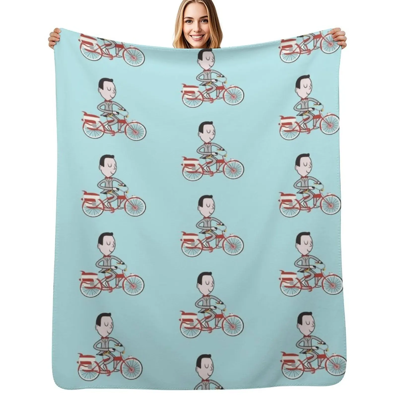 My Bike - Pee Wees Big Adventure Throw Blanket Reusable Durable Soft Blanket for All Seasons