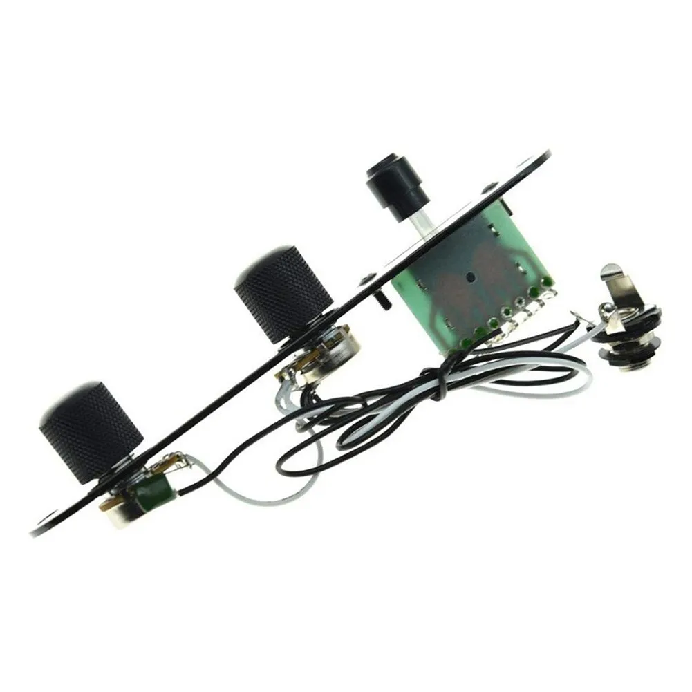 

3-позиционная пластина управления переключателем, предварительно подключенная для гитар Telecaster с хромированными контрольными горшками 250k для Tele Style