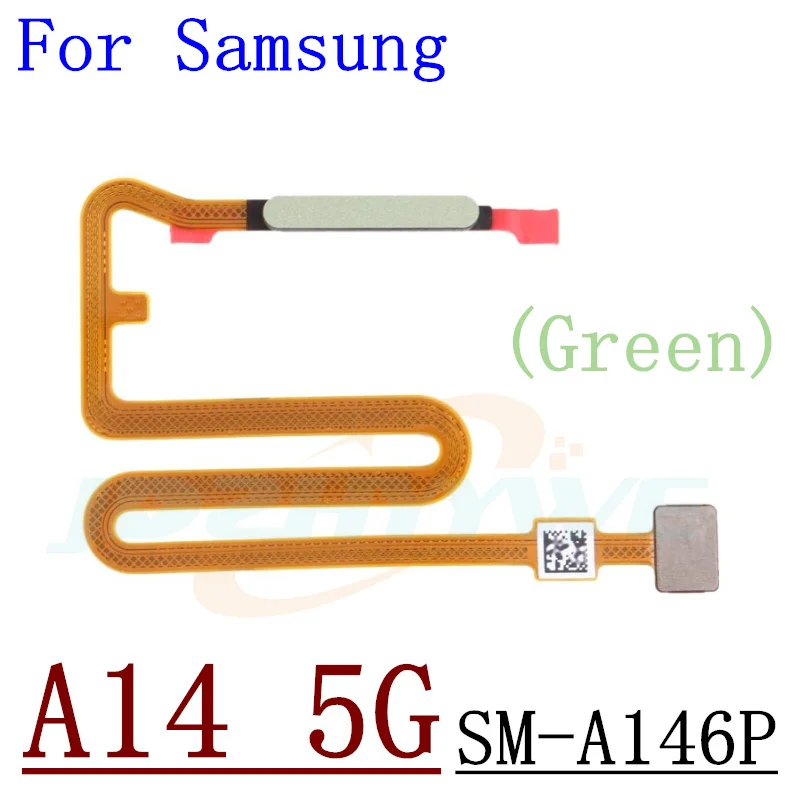 Fingerprint Sensor Scanner For Samsung Galaxy A14 5G A145 A146 Touch ID Connect Home Button Flex Cable Replacement Part