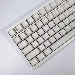 KBDiy 174 Keys White Jade Keycap PBT Cherry Profile Double Shot Keycaps for Mechanical Keyboard Game DIY for Aula F75 F87 F99
