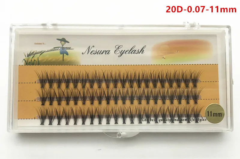 60 Arten von 20D-Transplantationswimpern, 0,07 mm Dicke, handgefertigt, 20D Hot Melt künstliche Wimpern, künstliche falsche Wimpern, kostenlose Lieferung – Detail 10