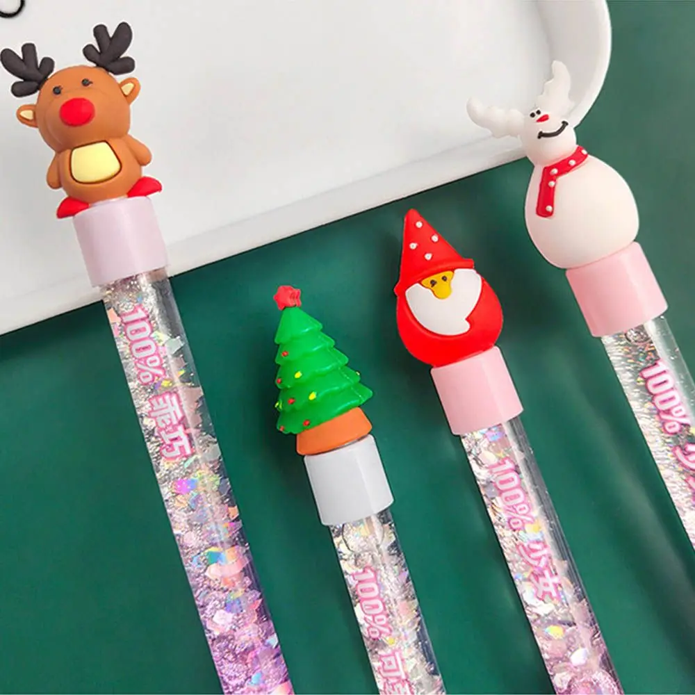

Christmas Gifts Office School Supplies Christmas Gel Pen Christmas Quicksand Pen Quicksand Sequins Gel Pen Hand Account Pen