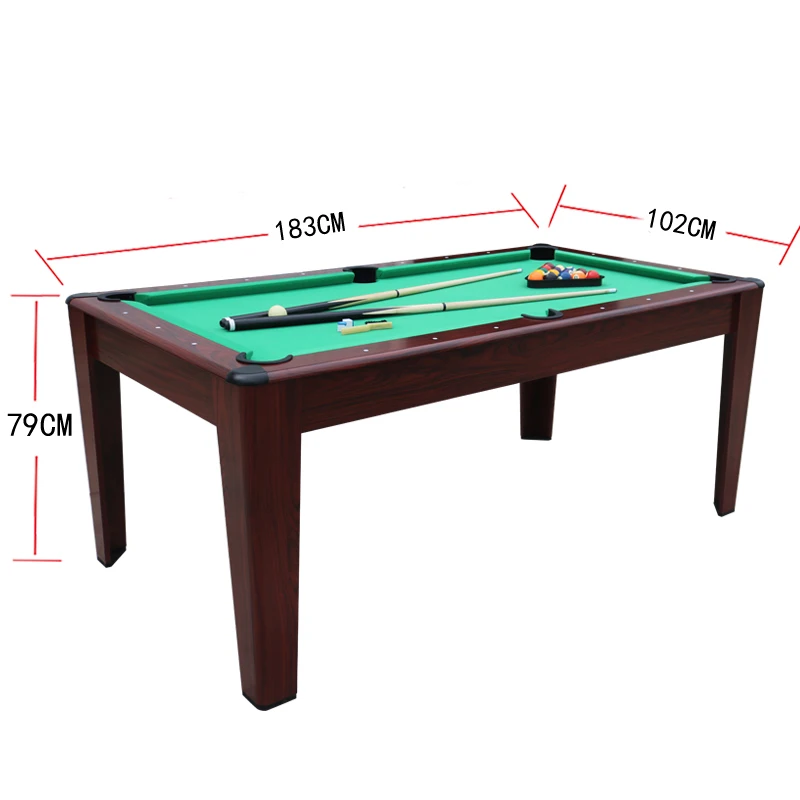 

Minimalist Design 6ft Indoor Snooker Pool Table with MDF Cushion and PVC Pocket for Home or Office Use