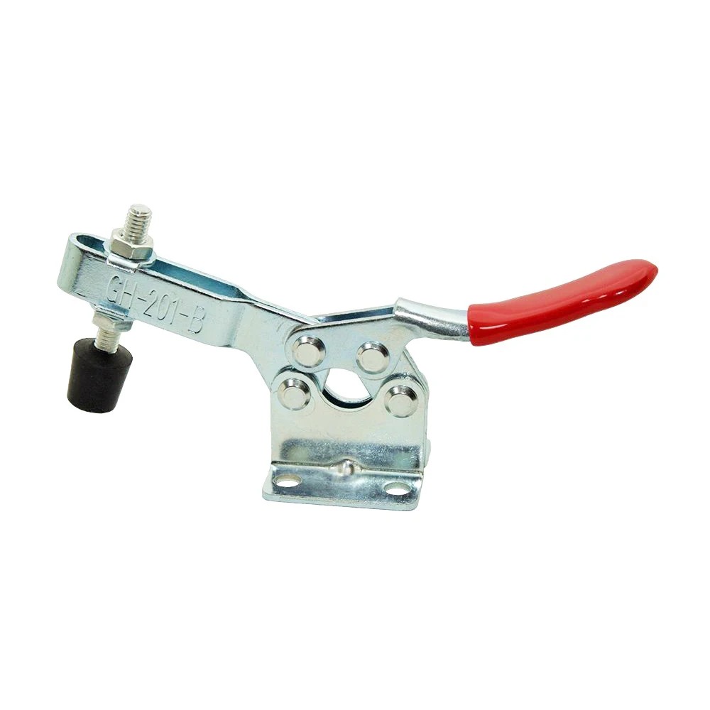 201B Horizontal Toggle Clamp 90kg Heavy Duty Quick Release Locking Lever Fastener Adjustable metal clip Woodworking Hand Tool