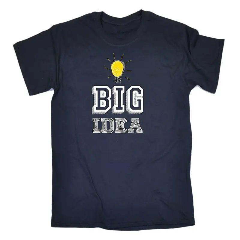 

Big Idea Light Bulb Globe Mens Funny T Shirt