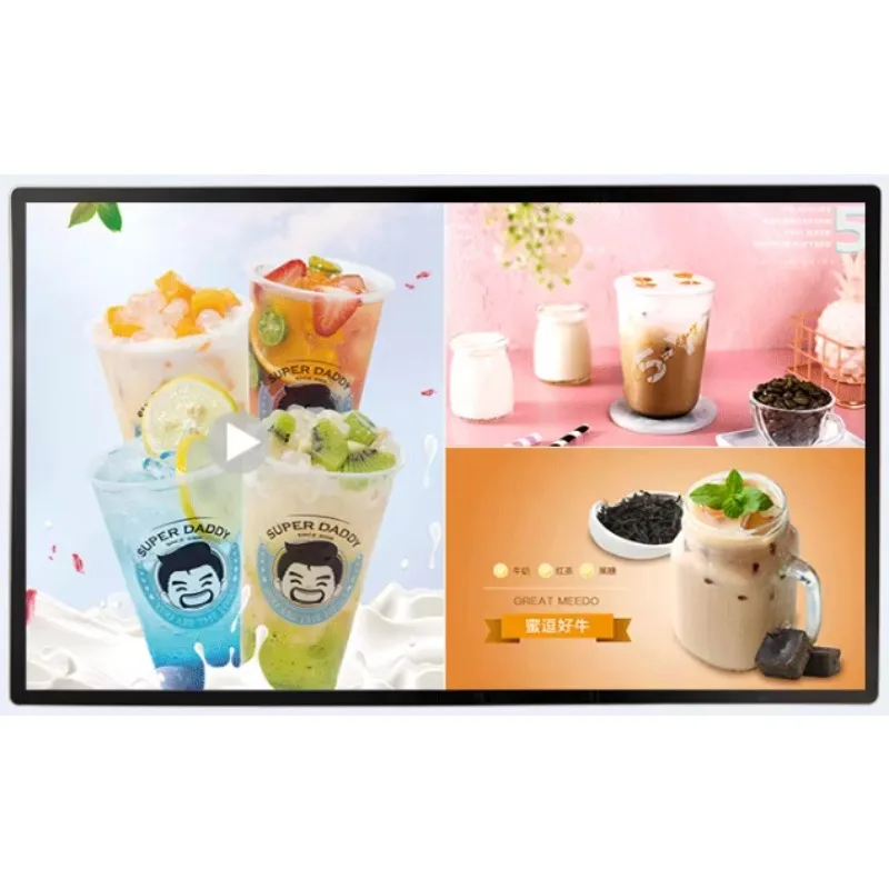 

43 50 55inch Indoor elevator wall mount video lcd media digital display Windows PC system capacitive touch screen
