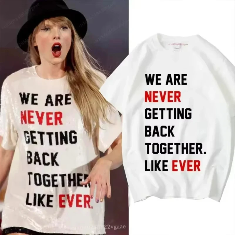 تي شيرت The Eras Tour تي شيرت نسائي بأكمام قصيرة Y2K تي شيرت لمحبي هدية منتصف الليل Harajuku تي شيرت رجالي عتيق ملابس نسائية