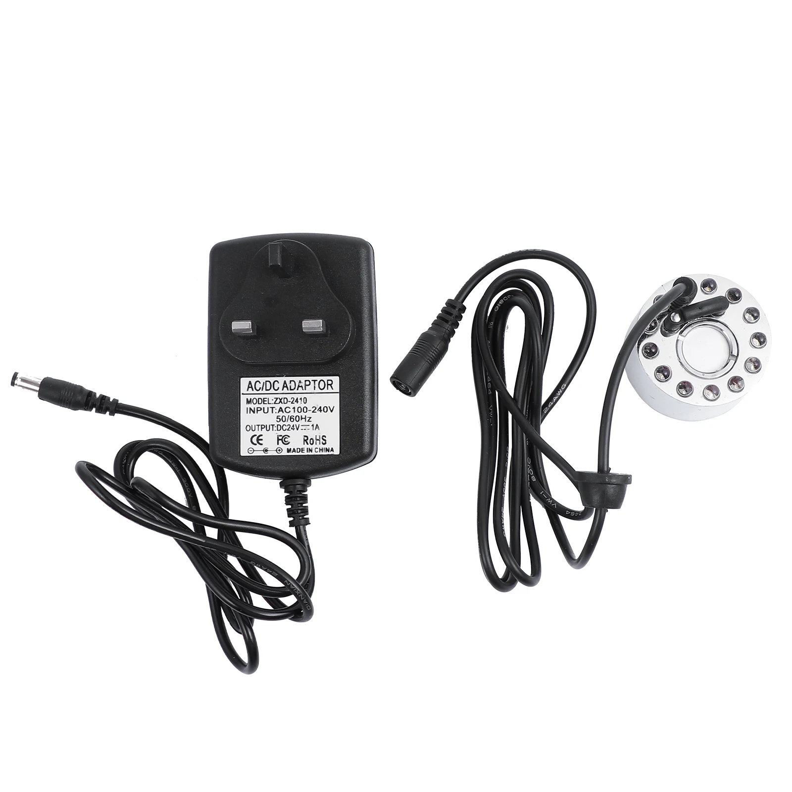 

Flowing Water Rockery Ornaments Mist Maker Fog Machine for Pond Aquarium Vase Birdbath Waterproof Long Cable