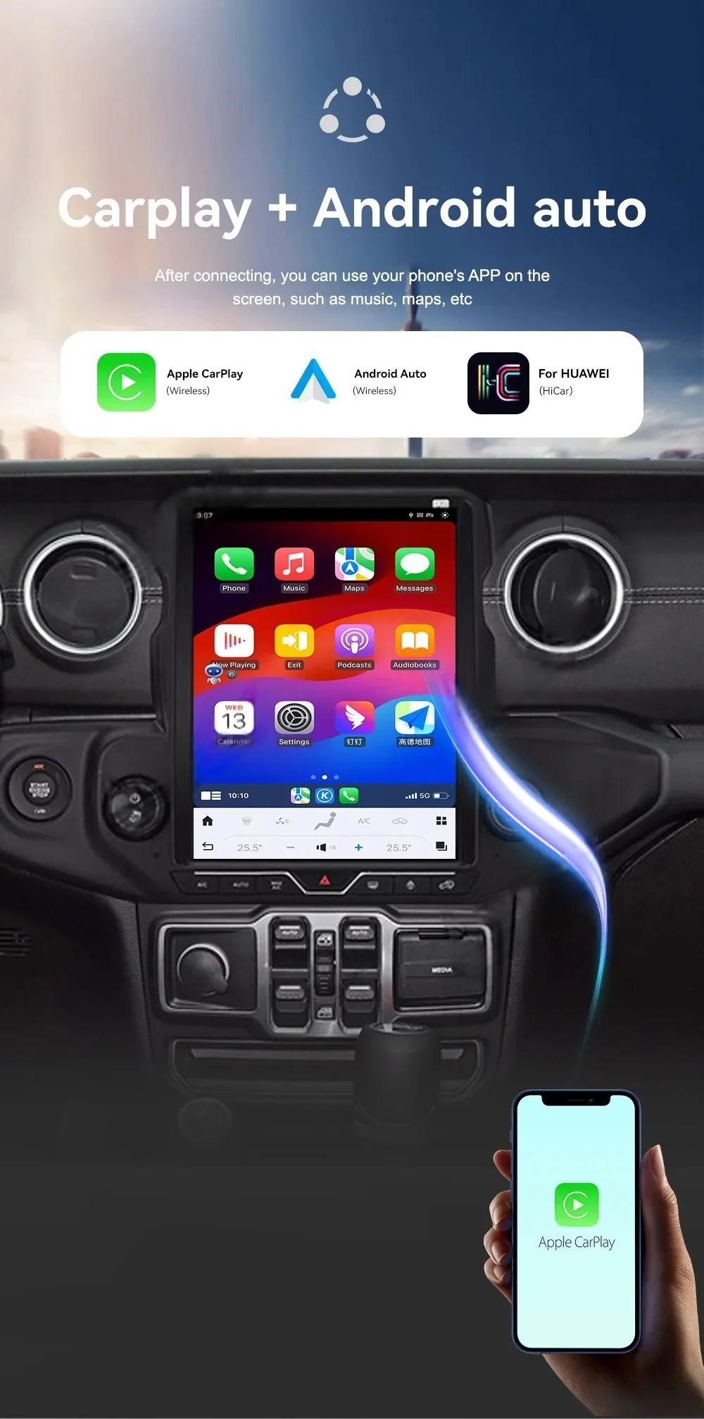 

Ls Android 13 Car Radio For Jeep Wrangler 2018-2024 Multimedia Video Player Gps Navigation Wireless Stereo Head Unit Carplay