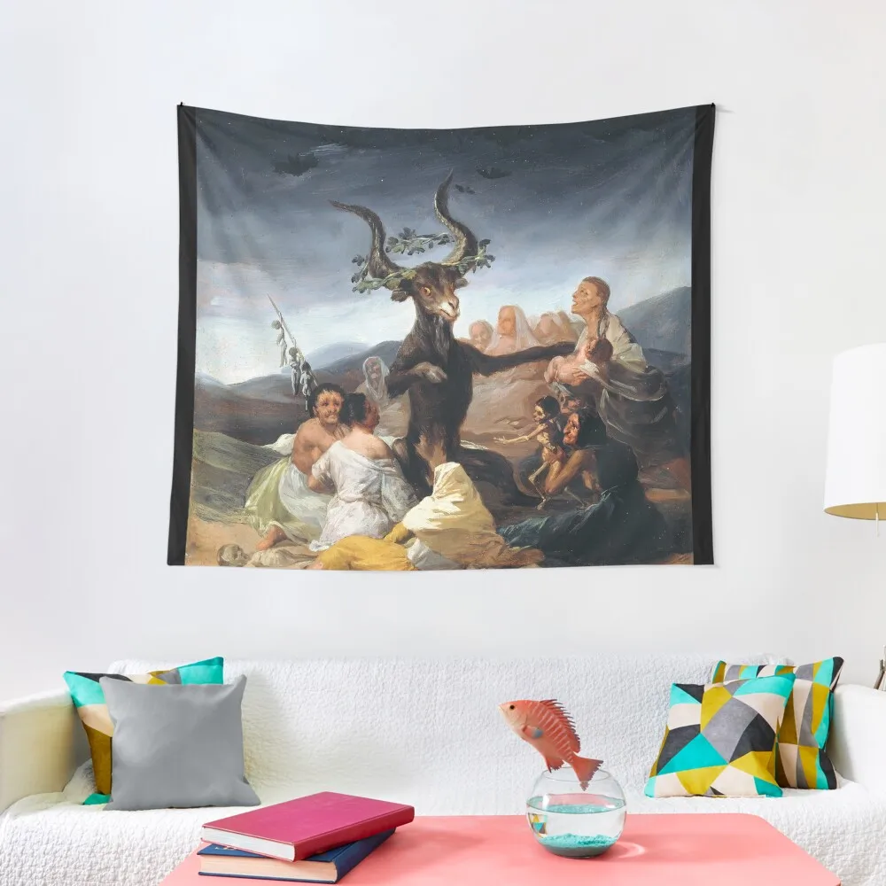 The Sabbath Of Witches Francisco Goya -Witches' Sabbath -The Great He-Goat Tapestry Room Decorations Aesthetics Tapestry