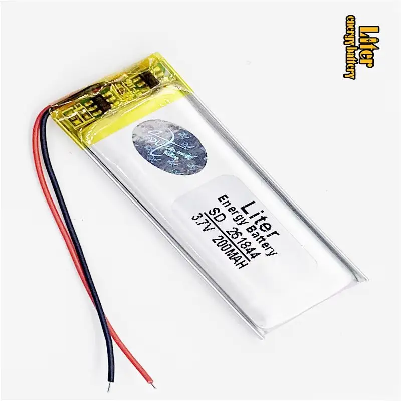 3.7V lithium polymer battery 261844 200MAH MP3 MP4 MP5 Bluetooth DIY gift / toy stylus