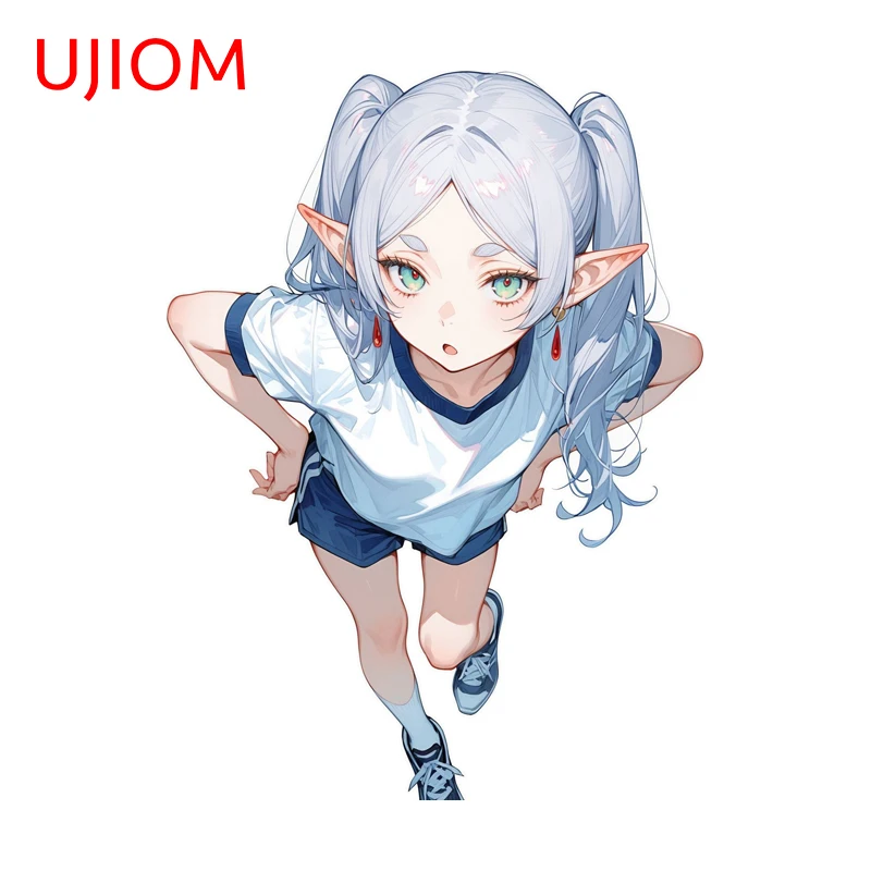 UJIOM Frieren Girls Und Panzer Wall Sticker Personality Kawaii Sunscreen PVC Decal Suitable For Room Air Conditioner Aquaflask