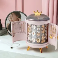 Necklace Ring Pendant Bracelet Display Jewelry Cases Stand Tray Storage Cosmetic Jewelry Box Holder Storage For Stud