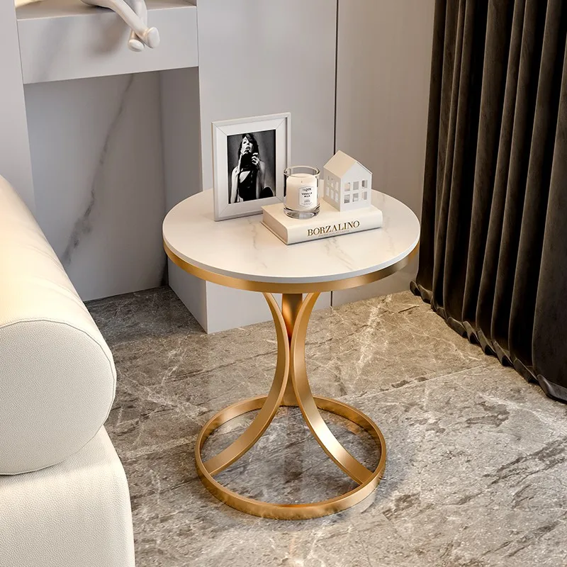 

Italian light luxury stone slab side a few small coffee table, living room sofa corner table, simple movable balcony, sideboard