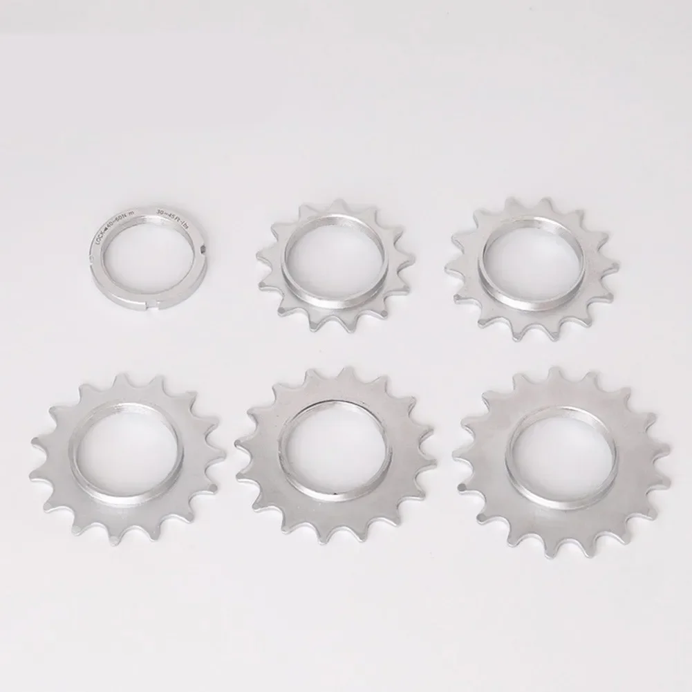 13T,14T,18T Bicycle Sprocket Fixed Gear Speed Cog Lock Ring 13T/14T/18T Track Bike Suitable For 1/8\