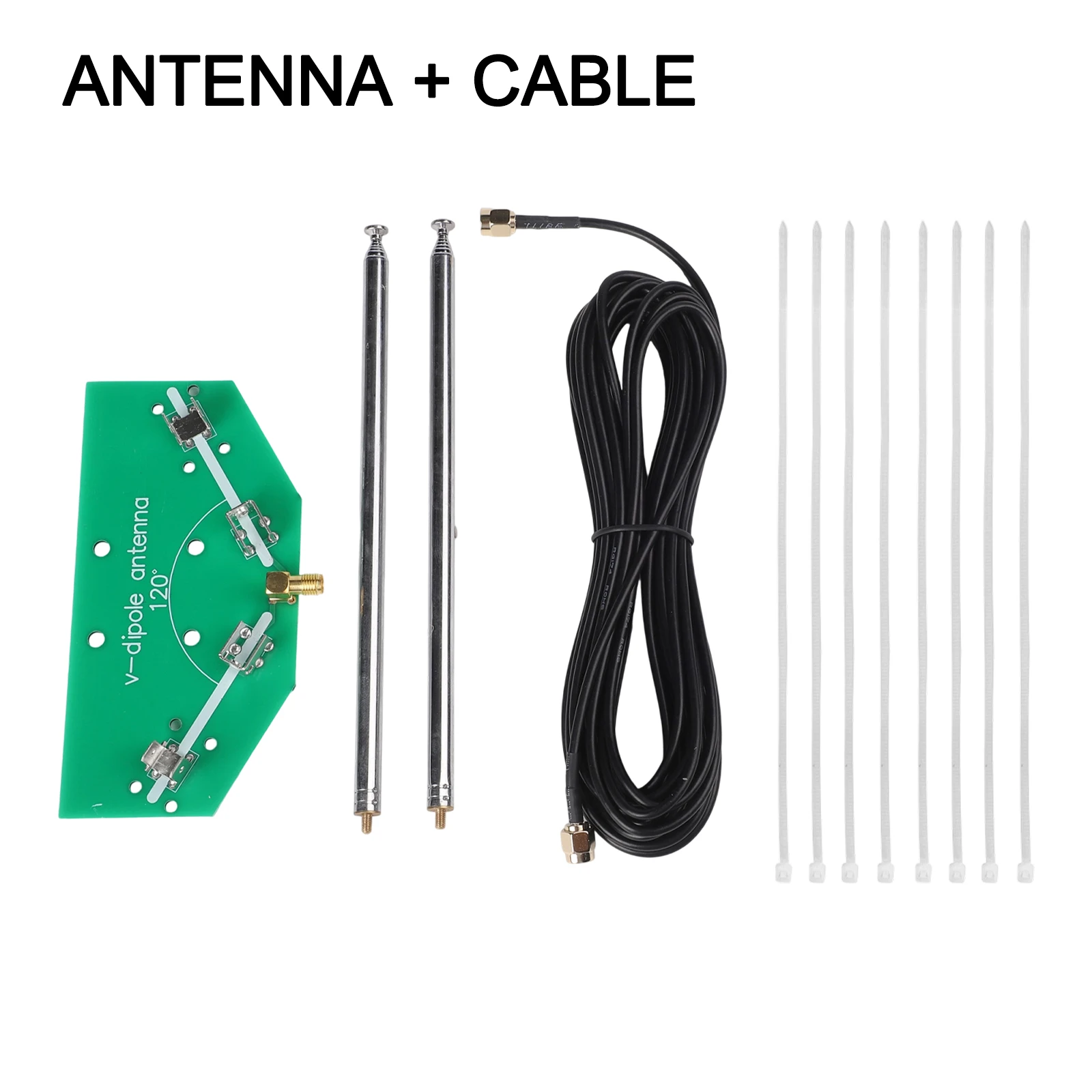 V Dipole DIY Kit Adjustable 137MHz For For Satellite Aviation Cloud Map Reception With For Horn Rod And PCB Board Assembly Tool