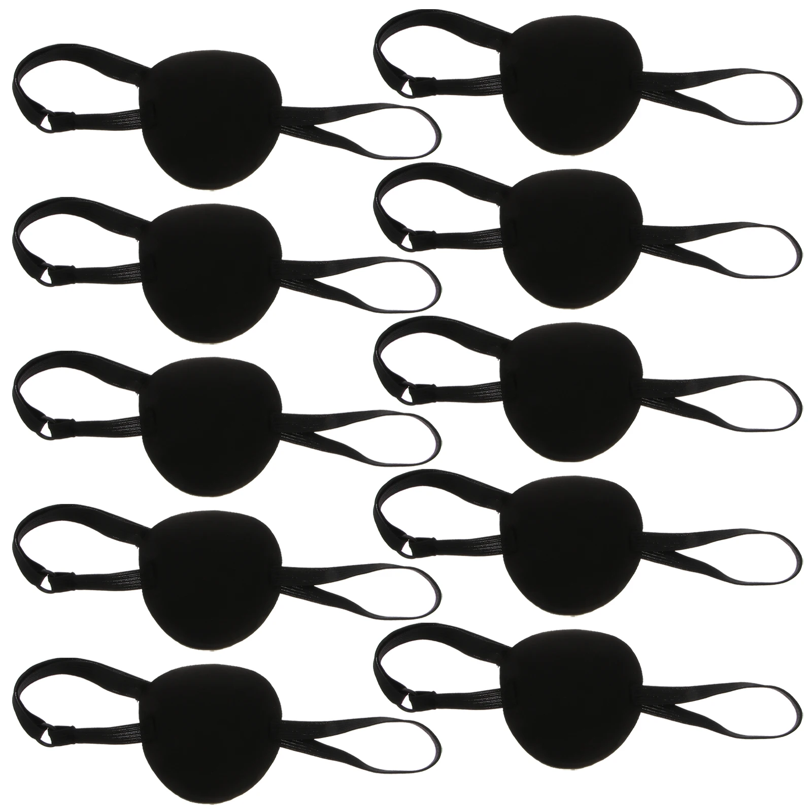 

10pcs Sponge Eye Patch Adjustable Stretchy Band Comfortable Amblyopia Lazy Eye Patch For Portable Size Cosplay
