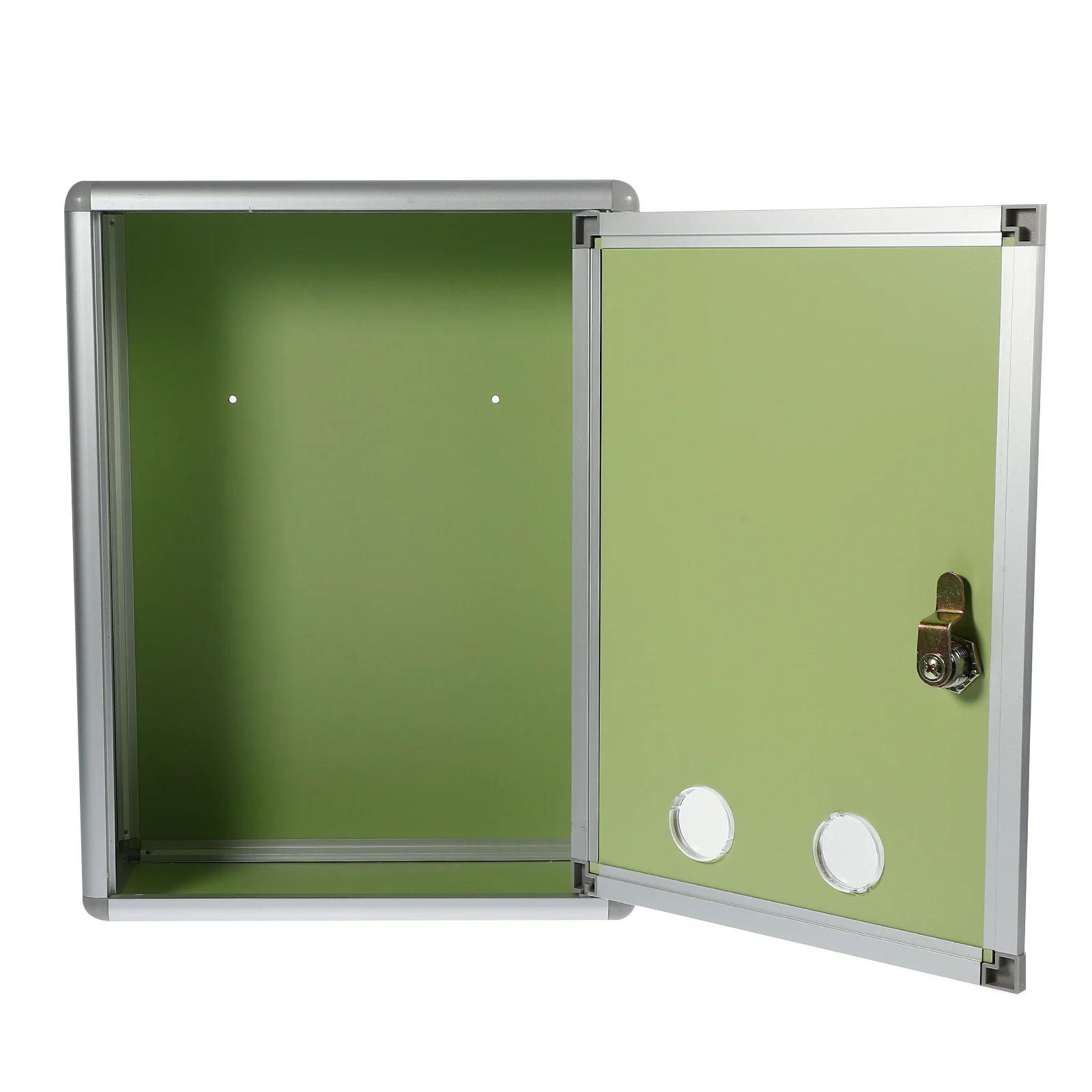 

1Set Wall Suggestion Box Plastic Aluminum Alloy Lockable Mailbox for Outdoor Office Commercial Use Wall Mount Letter Collection