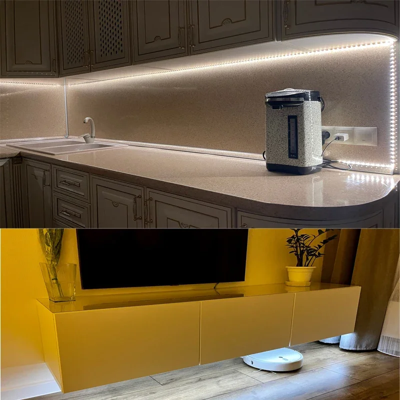 USB LED Strip Lights 2835 DC5V With Switch Flexible Lamp Tape Ribbon TV Desktop Computer Screen Background Lighting Home Decor