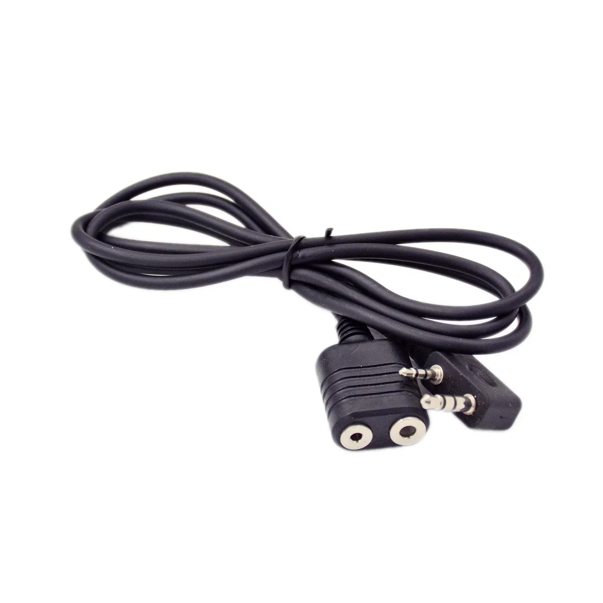 2Pin K Plug Microphone Headset Extension Cable Adapter 1 Meter 3.28ft  for Kenwood Baofeng HAM Walkie Talkie ABS Extend Mic Cord
