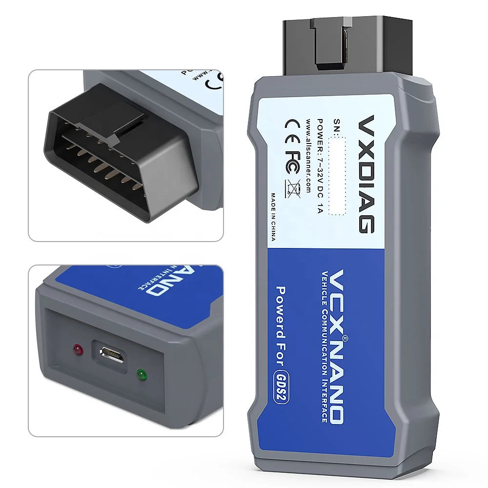 High Quality VXDIAG VCX NANO For GM/OPEL Multiple GDS2&TIS2WEB Diagnostic Tool Obd2 Scanner With USB