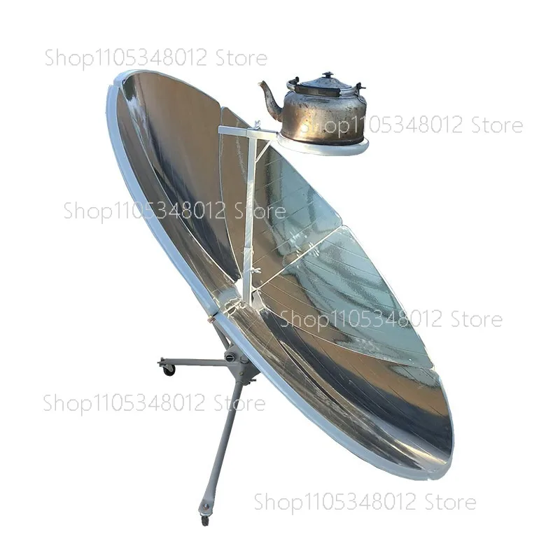 Portable Foldable Solar Cooker Stove - Compact For Camping & Emergency, Parabolic Reflector For Fast Boiling, No Fuel Needed