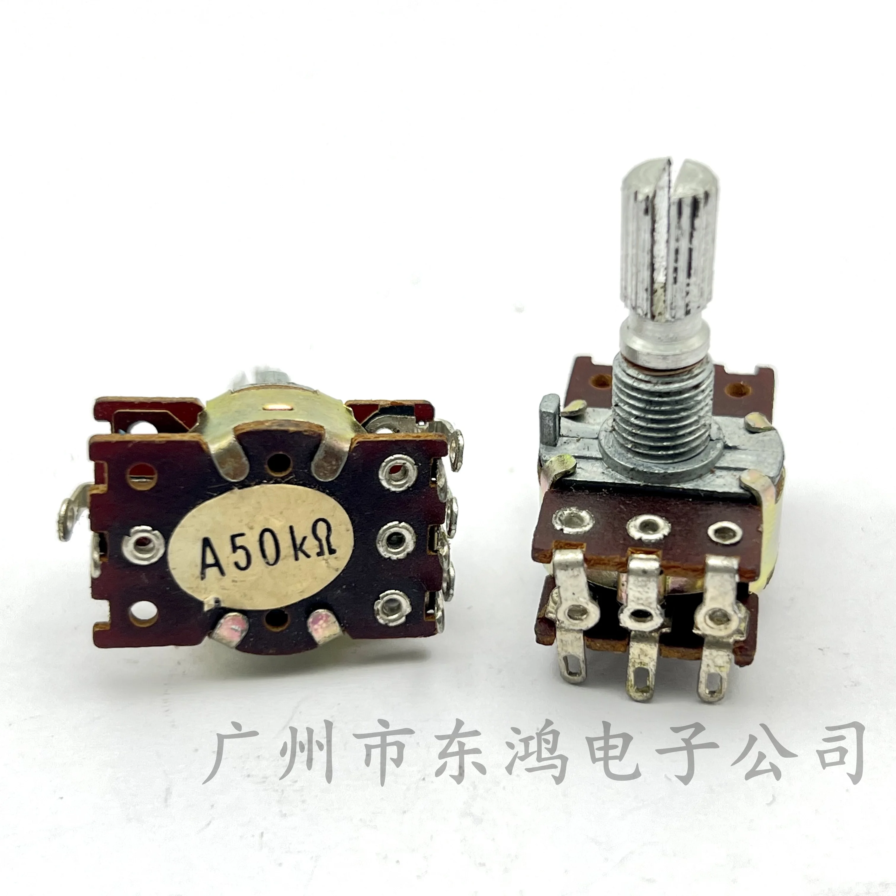 1 PCS WH148 dual-channel front 6-pin rear 2-pin A50K shaft length 20MM