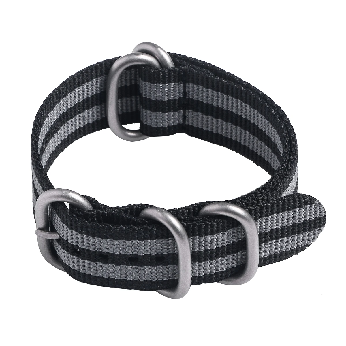 

22mm Nylon Watch Strap Woven Machine Washable Cut Buckle Adjustable Replacement Bands for Men Women Easy