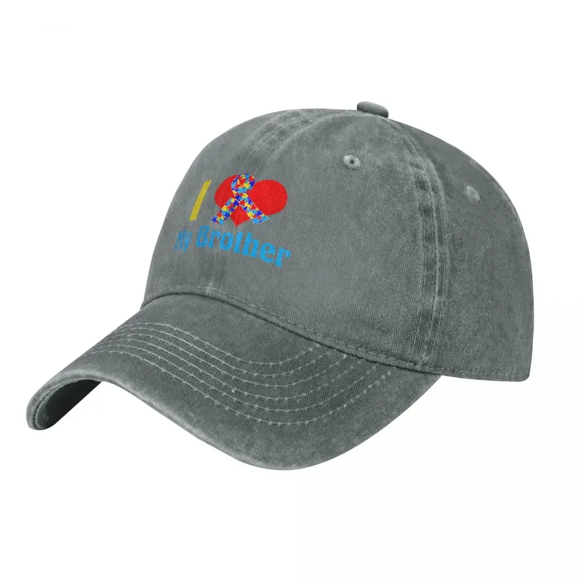 I Love My Brother Autism Awareness Baseball Cap Wild Ball Hat New In The Hat Golf Women Men's