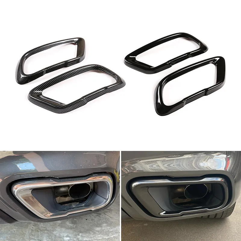 Stainless Steel For BMW M Sports X5 G05 X6 G06 X7 G07 2019 2020 2021 Car Accessories Tail Muffler Exhaust Pipe Output Cover Trim
