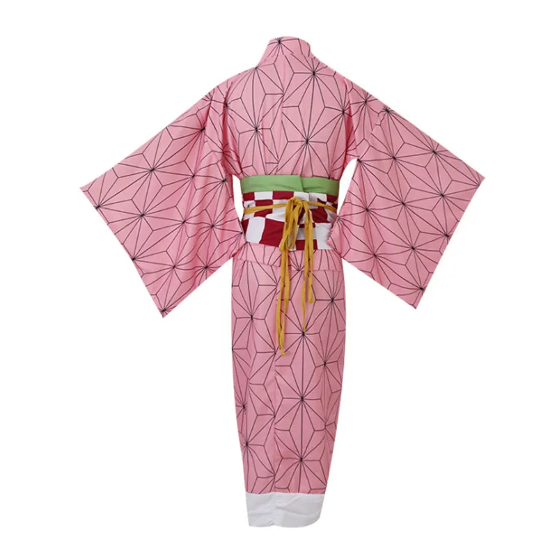 Costume Kimono Anime Demon slayer Kimetsu no Yaiba Kamado Nezuko Cosplay, uniforme, vêtements pratiques d'halloween