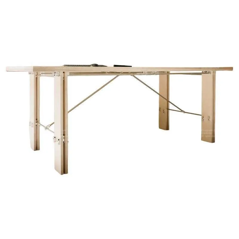 

Nordic Original Wood Conference Table for Modern Office Use Minimalist Creative Metal Meeting Desk Designer Luxury Long