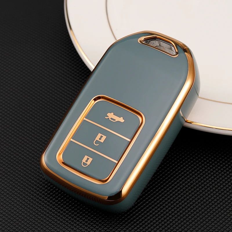 TPU Car Remote Key Case Cover For Honda CRV CR-V Fit Civic Accord HR-V HRV City Odyssey XR-V Shell Holder Protector