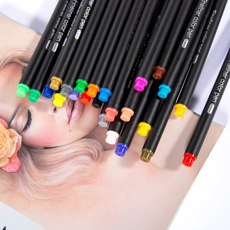 Art Fineliner Pens Multicolor 0.4mm Superior Needle Drawing Set Sketch/Letter Marker Manga Illustrating Office School Supplies