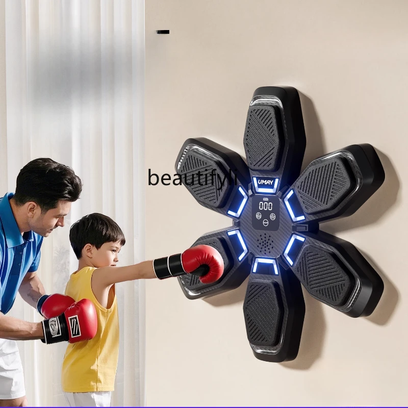 Intelligent Music Boxing Machine Household Strike Response Wall Target Electronic Wall Target Sanda Trainer