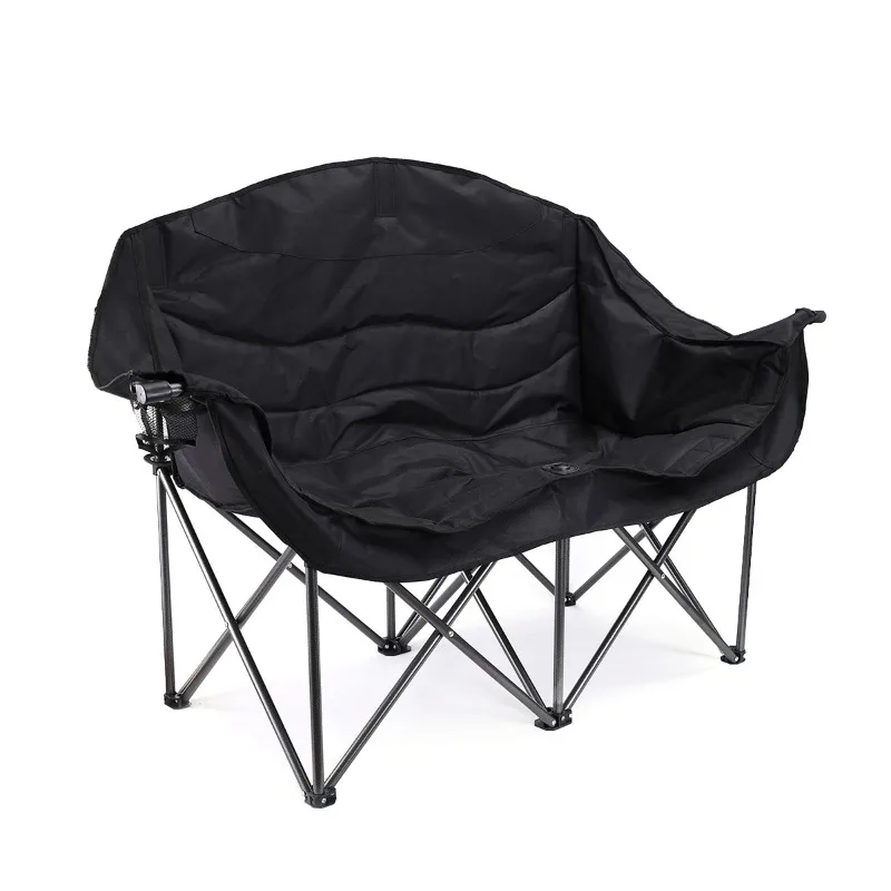 For Outdoor Camping Thickened Folding Chair, Double Cotton Chair, Portable Camping Leisure Chair