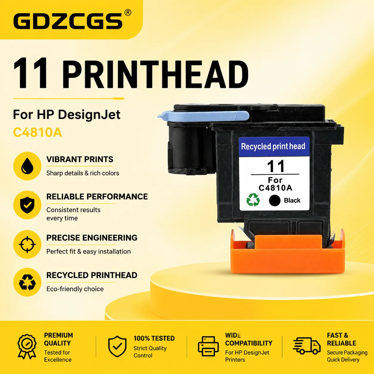 

C4810A C4811A C4812A C4813A For hp11 Print head For HP Designjet 500 800 510 100 110 111 120 1000 1100 1200 2600 Printer