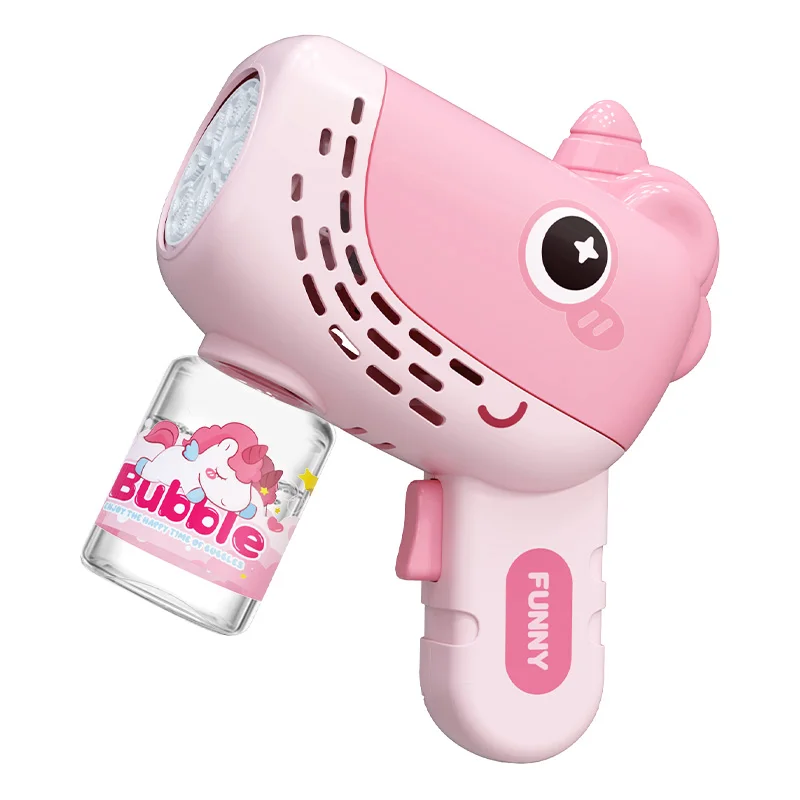 فقاعة الحوت المحمولة، منفاخ فقاعات مسدس أوتوماتيكي بالكامل، ألعاب صيفية للاستخدام الداخلي والخارجي، ألعاب يجب اقتناؤها لحفلات أعياد الميلاد وعيد الفصح