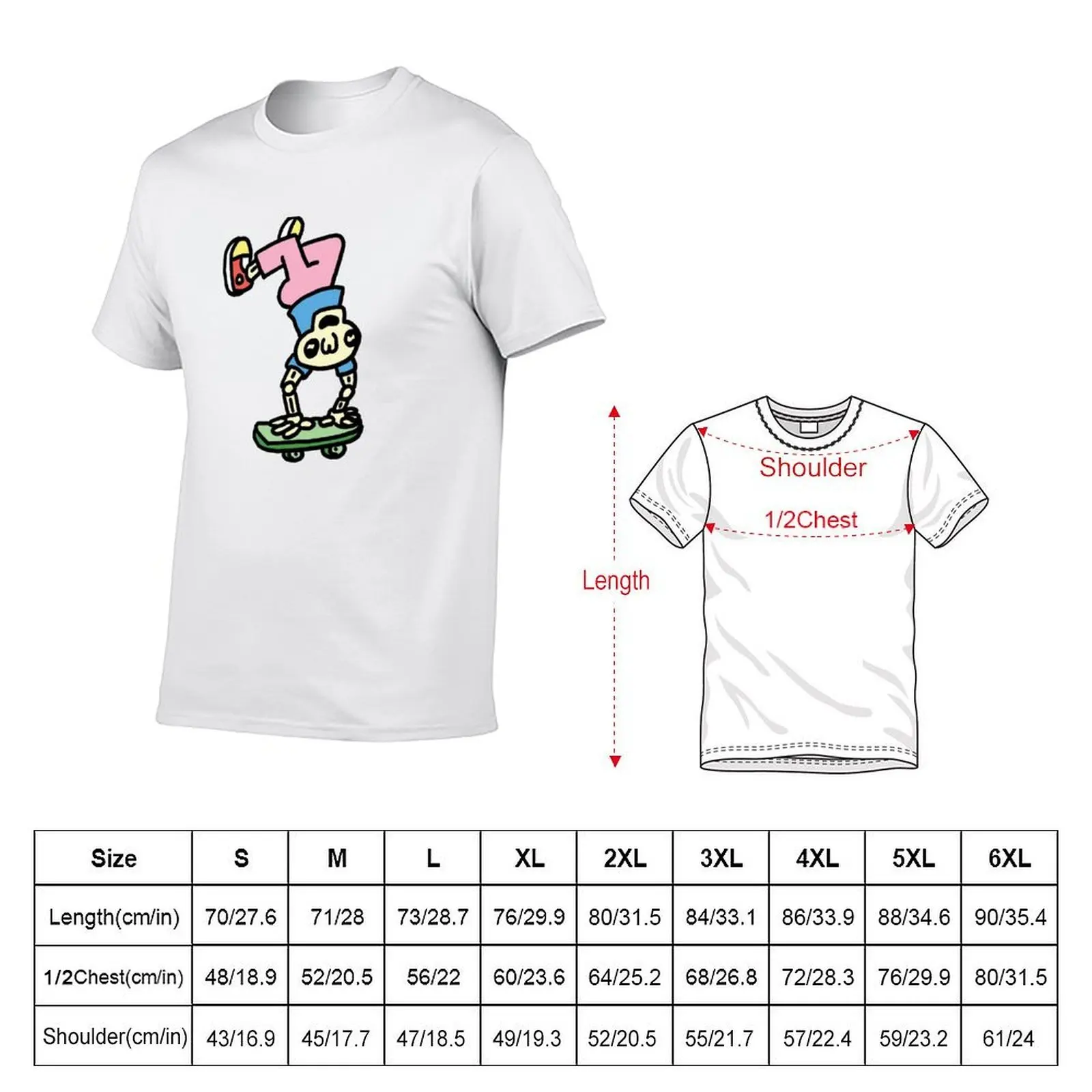 Skeleton Skating #2 T-Shirt graphic t shirt vintage street wear mens graphic t-shirts pack