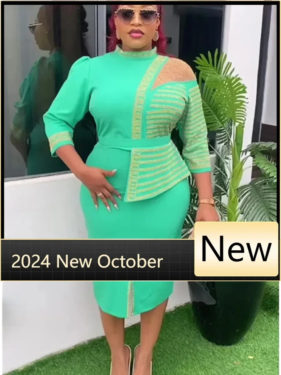 

Customized Elegant African Dresses for Women 2024 Summer Africa Clothing Office Lady Evening Party Long Dress Dashiki Ankara Out