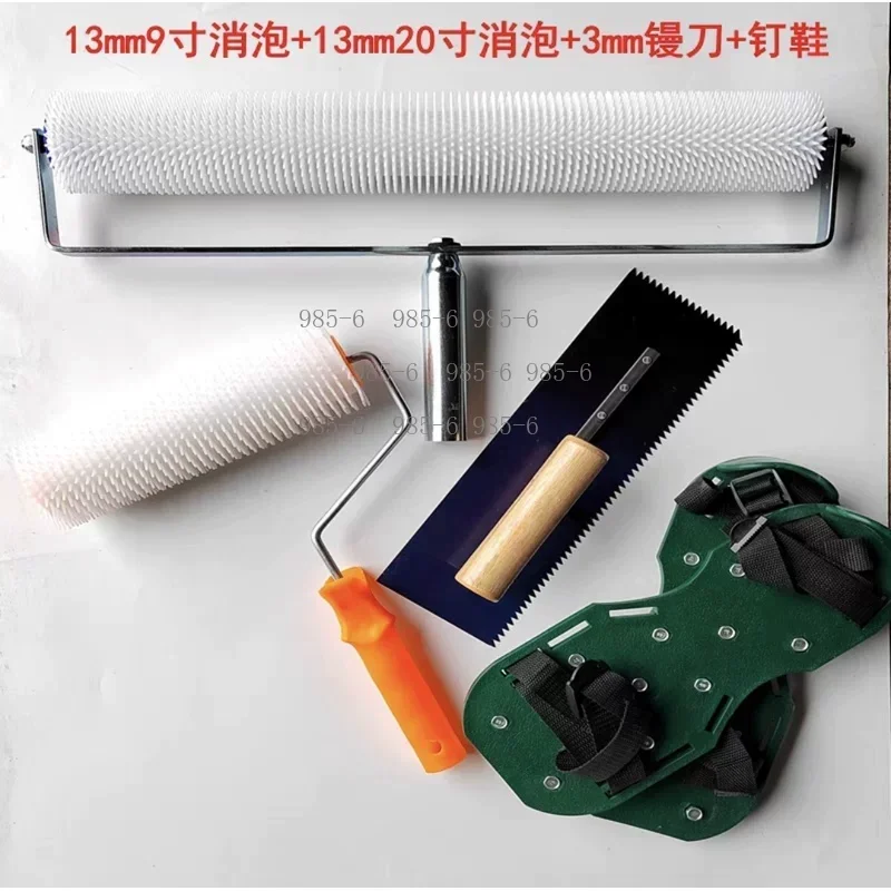 Smooth Cement Coating Self Leveling Epoxy Floor Kit With Spike Shoes And Roller