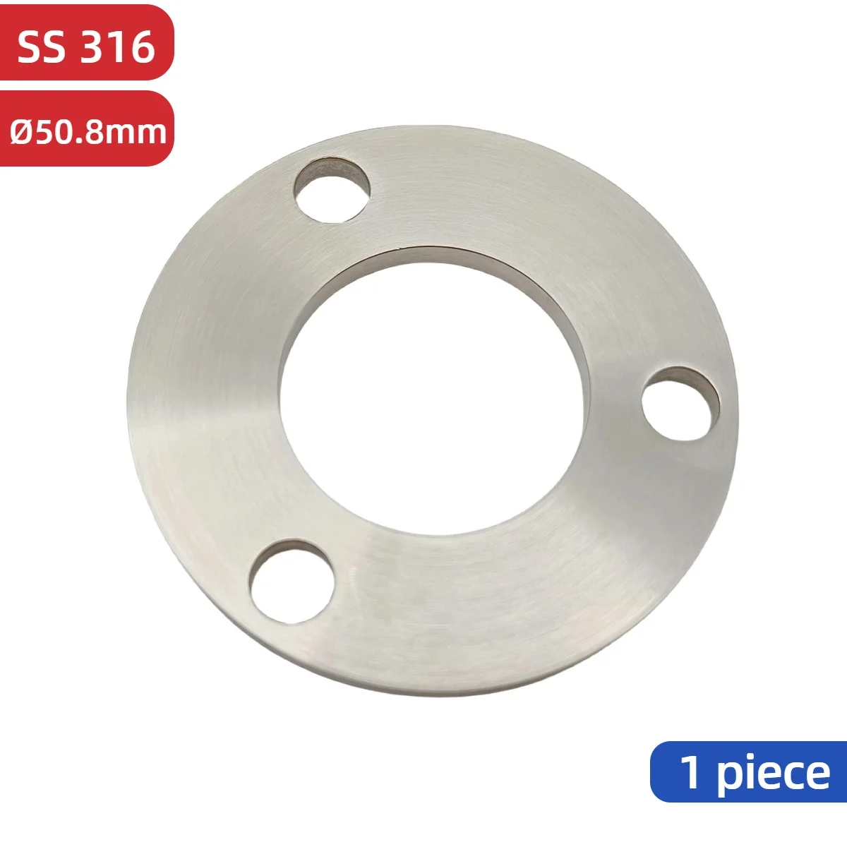 316 Stainless Steel 50.8mm Stair Railing Post Balustrade Handrail Base Flange Balustrade Railing Post Welding plate