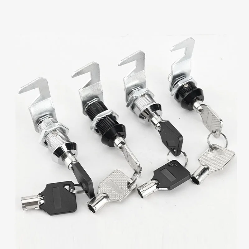 Electrical Box Equipment Tongue Lock Flat Circular Marble Lock Plum Blossom Circle Simple Key Mailbox Tool Lock Accessories