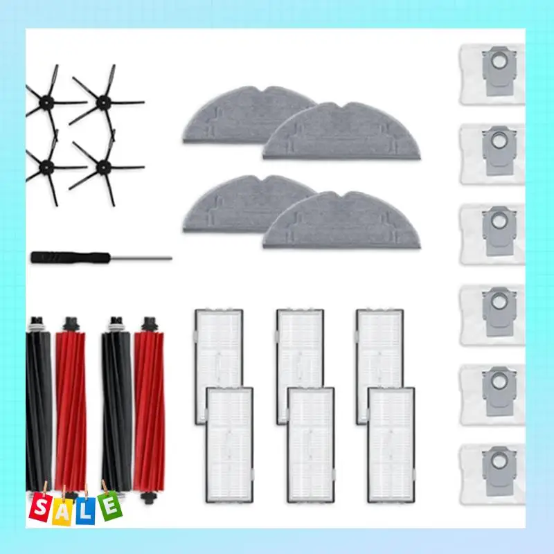 

A56X Replacement Parts Kit For Roborock S8 / S8 Pro Ultra / S8+ Robot Vacuum Replace Main Side Brush HEPA Filter Mop Pad Dust Ba