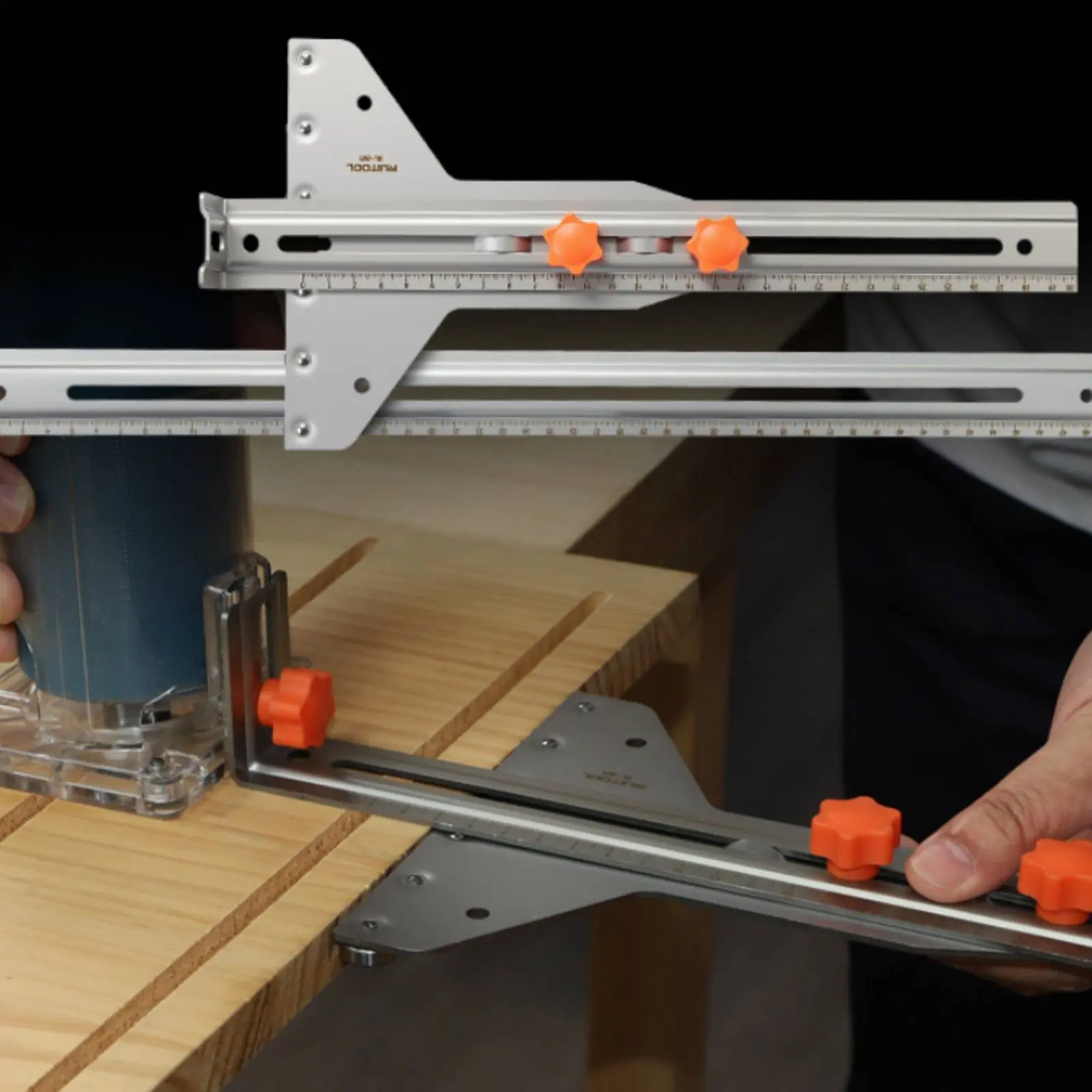

Router Circle Cutting Jig Multifunctional Design Circle Cutting Jig Adjustable Router Guide Long-Lasting Round Channel Bracket
